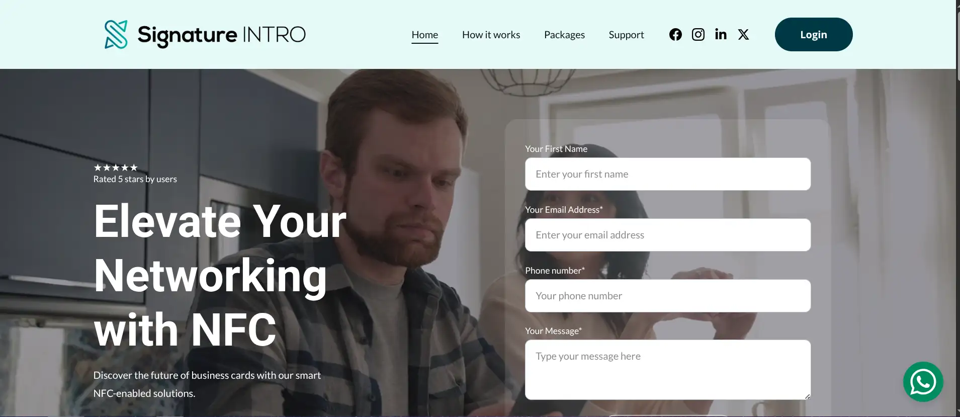 Digital Business Cards Signature Intro